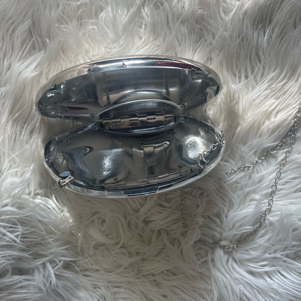 Vintage silver clutch